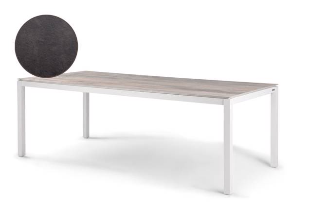 Famosa Table de jardin aluminium 220x100 cm