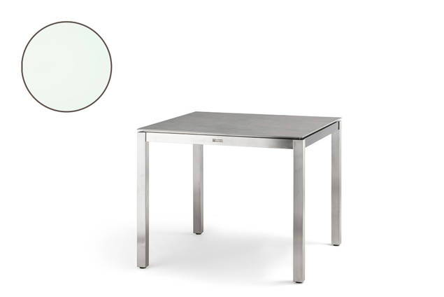 Famosa Table de jardin acier inoxydable 90x90 cm