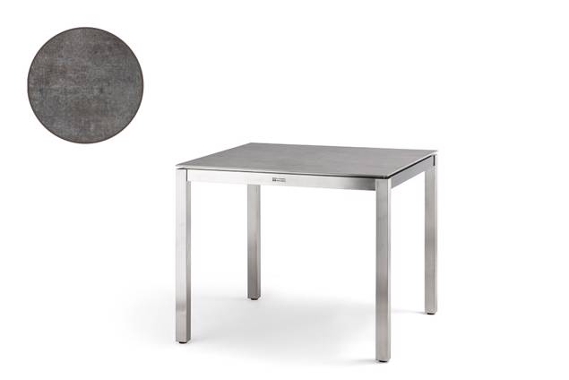 Famosa Table de jardin acier inoxydable 90x90 cm