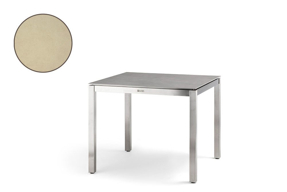 Pure Home & Garden Gartentisch Fire 90x90 Anthrazit – Aluminiumgestell Mit Nonwood-Platte, Absolut Wetterfest