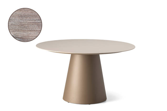 San Marino Gartentisch rund Aluminium Ø130 cm