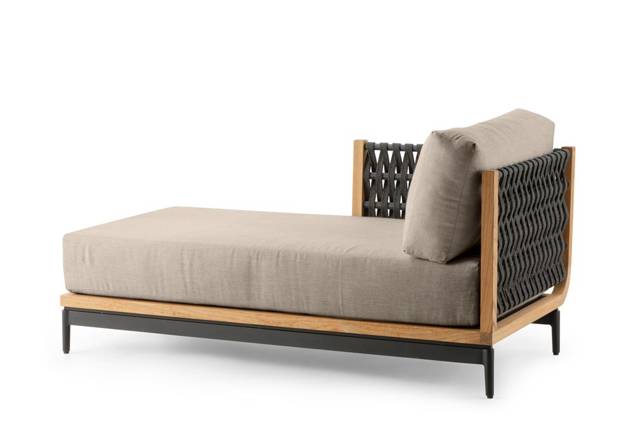 Göteborg Recamiere rechts Aluminium