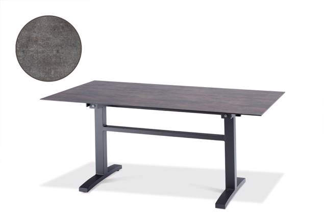 Island Table de jardin aluminium 140x80 cm