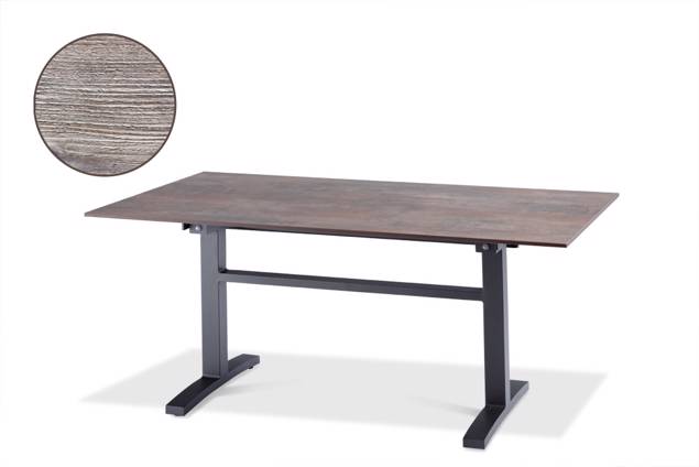 Island Table de jardin aluminium 200x100 cm