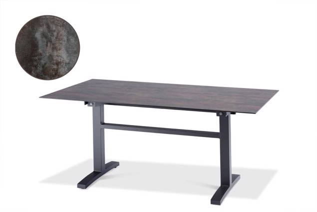 Island Table de jardin aluminium 130x80 cm