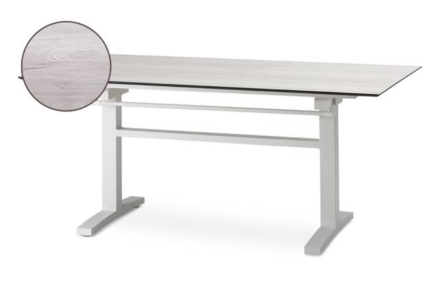 Island Table de jardin aluminium 120x80 cm