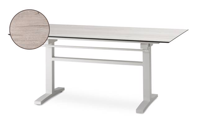 Island Table de jardin aluminium 220x100 cm