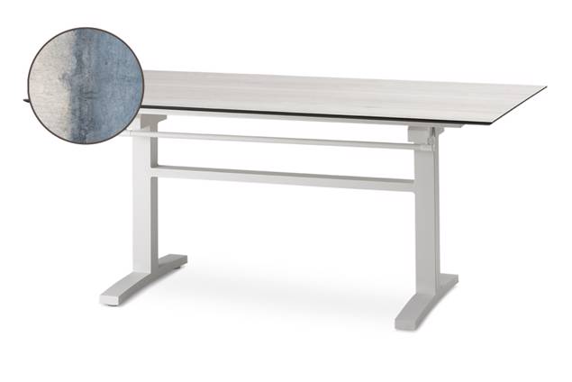 Island Table de jardin aluminium 200x100 cm