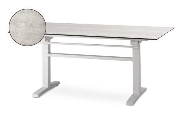 Island Table de jardin aluminium 200x100 cm