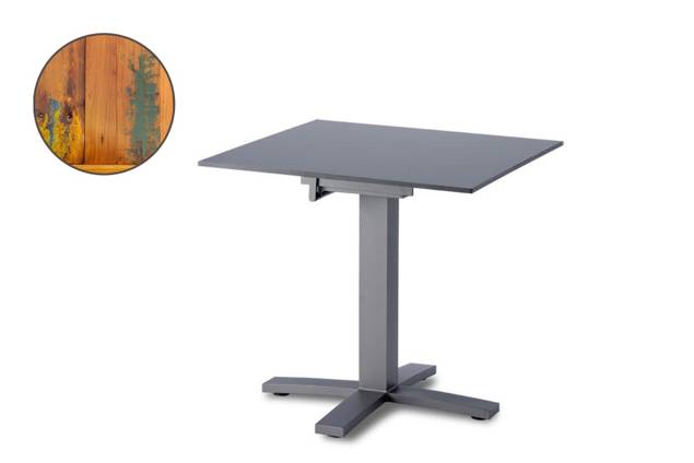 Island Table de jardin aluminium 70x70 cm