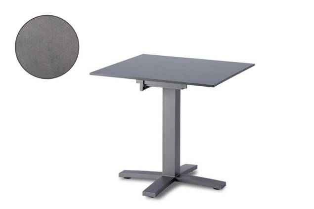 Island Table de jardin aluminium Ø 80 cm