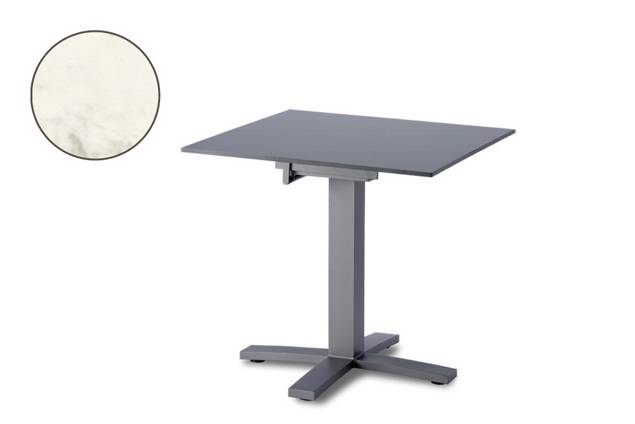Island Table de jardin aluminium Ø 80 cm