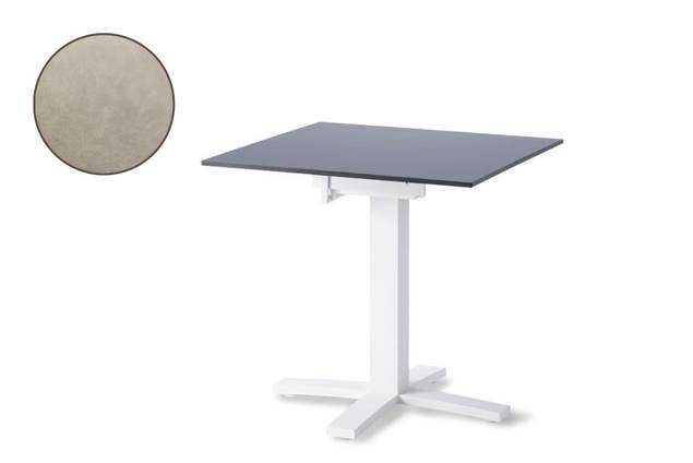Island Table de jardin aluminium 80x80 cm
