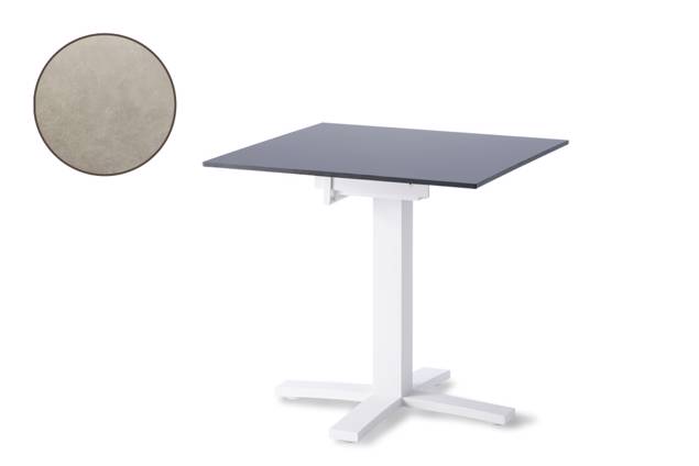 Island Table de jardin aluminium 80x80 cm