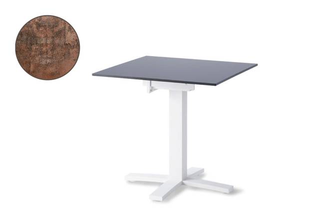 Island Table de jardin aluminium 80x80 cm