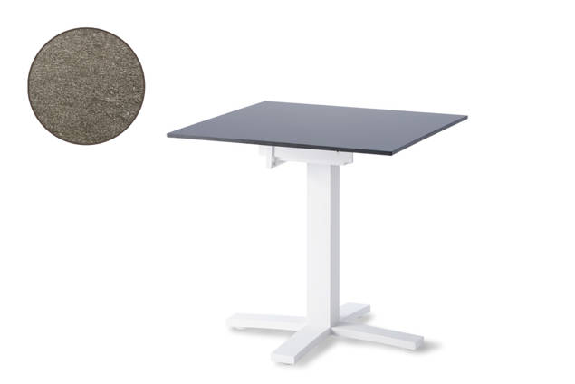 Island Gartentisch Aluminium Ø 80 cm