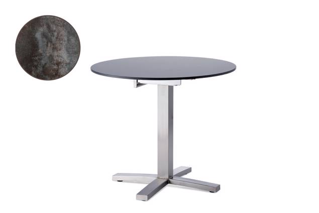 Island Table de jardin acier inoxydable Ø 80 cm