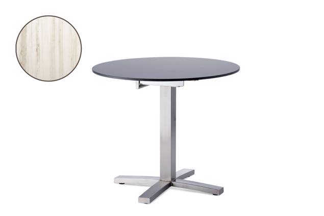 Island Table de jardin acier inoxydable Ø 90 cm
