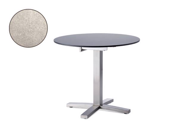 Island Table de jardin acier inoxydable Ø 80 cm