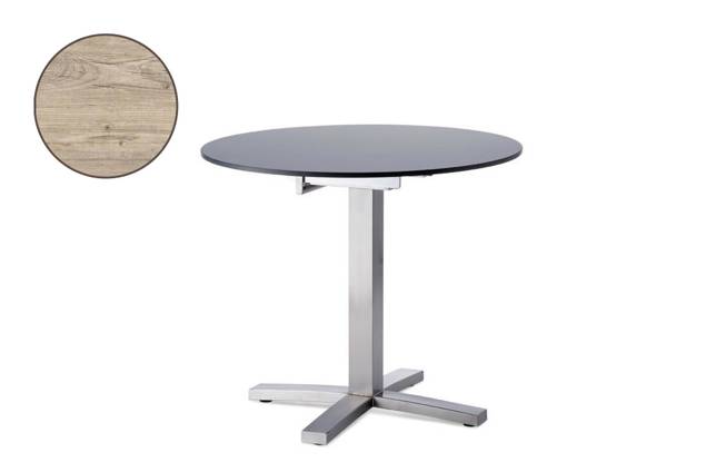 Island Gartentisch Edelstahl Ø 80 cm