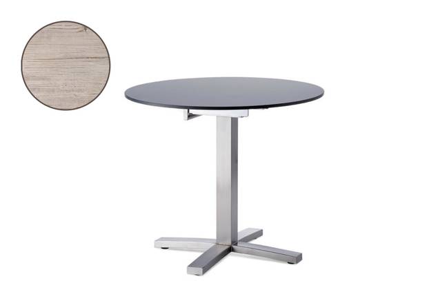 Island Gartentisch Edelstahl 80x80 cm