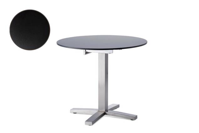 Island Table de jardin acier inoxydable 100x100 cm