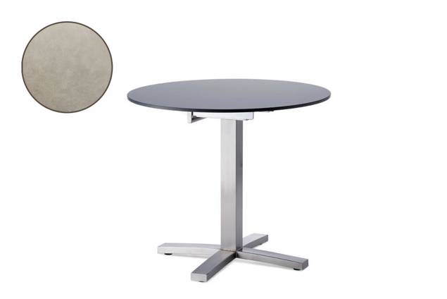 Island Gartentisch Edelstahl 100x100 cm