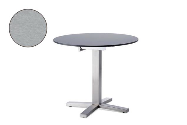 Island Table de jardin acier inoxydable 80x80 cm
