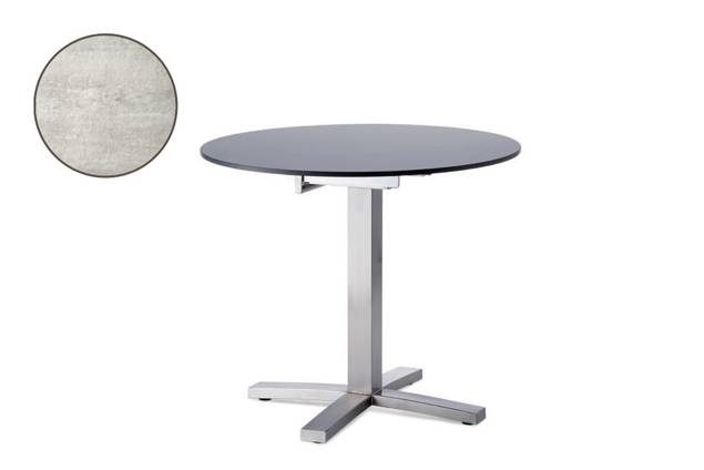 Island Gartentisch Edelstahl Ø 120 cm