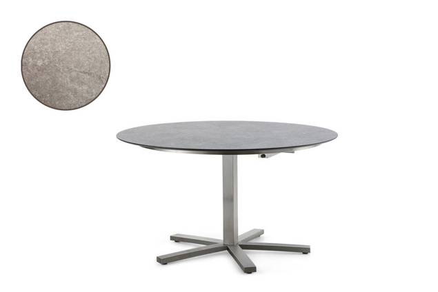 Island Table de jardin acier inoxydable Ø 130 cm
