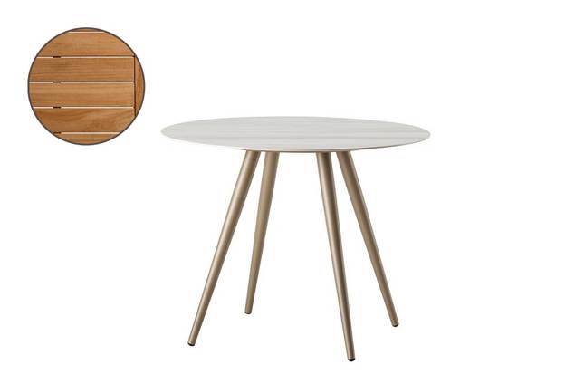 Kapstadt Gartentisch Aluminium Ø 80 cm