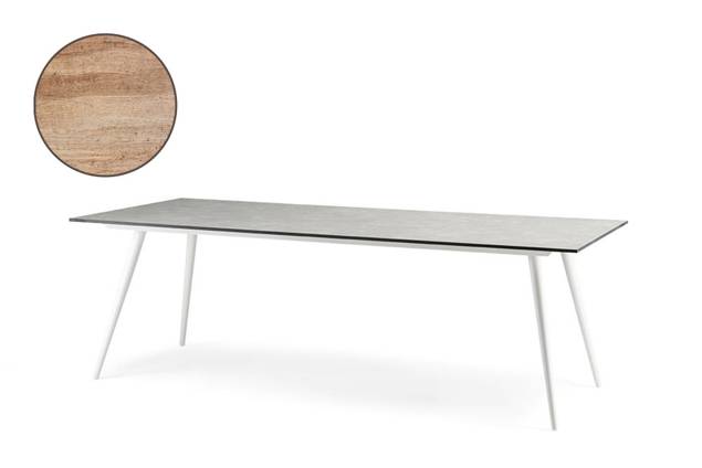 Kapstadt Table de jardin aluminium 220x100 cm