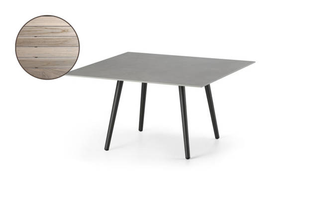Kapstadt Table de salon aluminium 70x70 cm