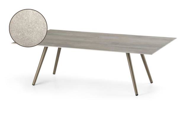 Kapstadt Loungetisch Aluminium 120x80 cm