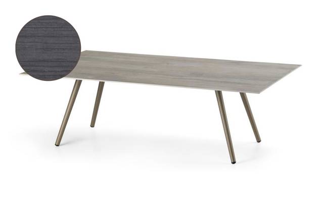 Kapstadt Loungetisch Aluminium 120x80 cm