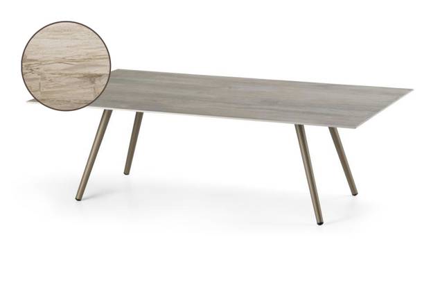 Kapstadt Loungetisch Aluminium 130x80 cm