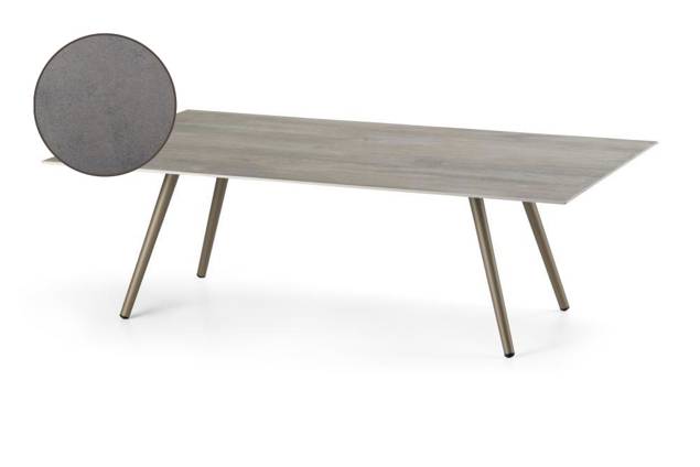 Kapstadt Loungetisch Aluminium 120x70 cm