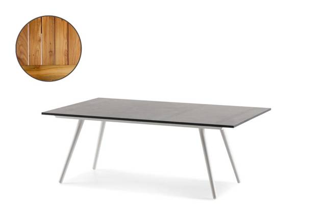 Kapstadt Loungetisch Aluminium 120x70 cm
