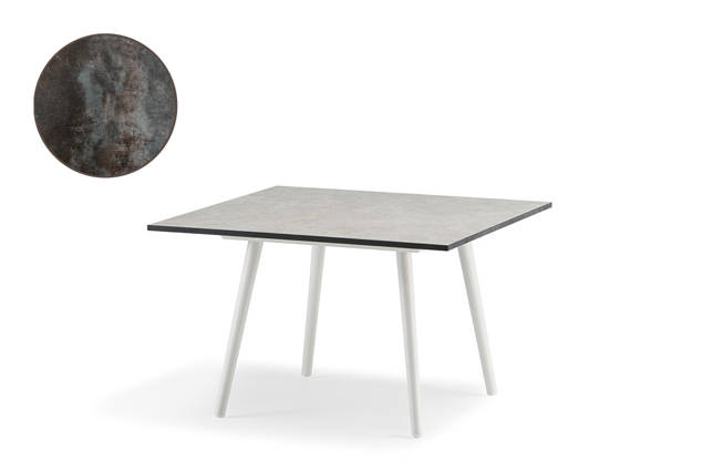 Kapstadt Table de salon aluminium 120x70 cm
