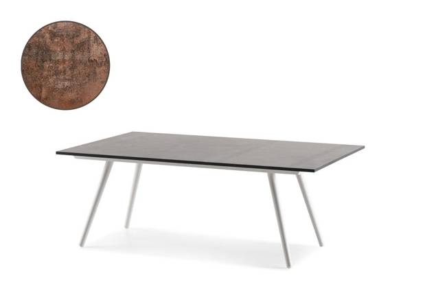 Kapstadt Table de salon aluminium 120x80 cm