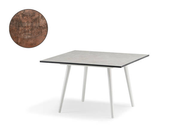 Kapstadt Table de salon aluminium 120x80 cm