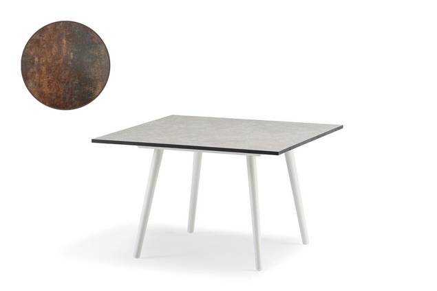 Kapstadt Table de salon aluminium 70x70 cm