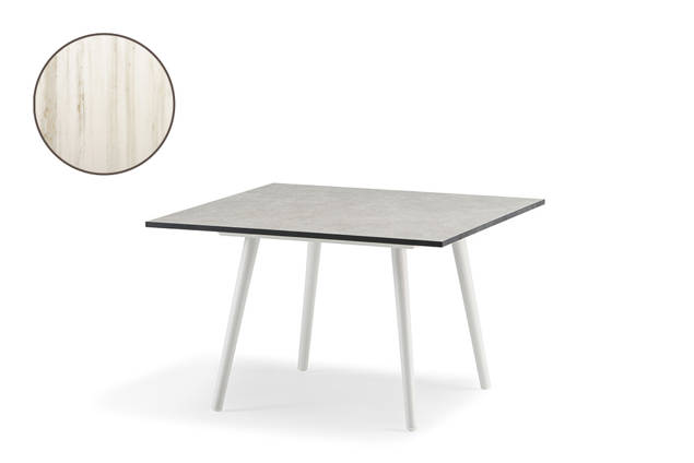 Kapstadt Table de salon aluminium 70x70 cm