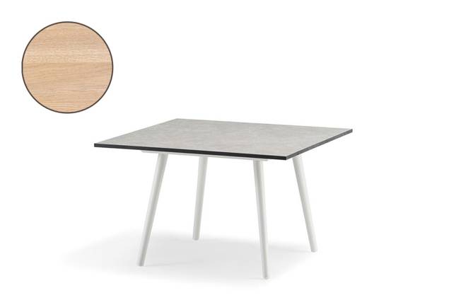 Kapstadt Table de salon aluminium 70x70 cm