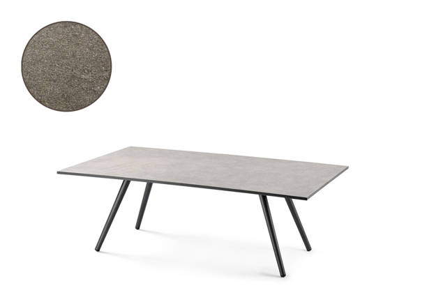 Kapstadt Table de salon aluminium 180x90 cm