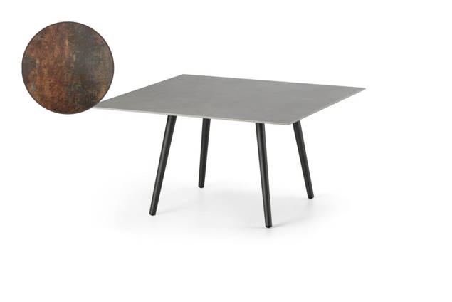 Kapstadt Table de salon aluminium 80x80 cm