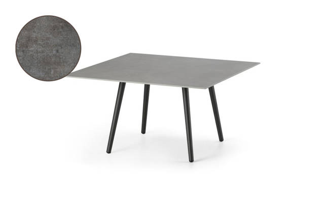 Kapstadt Table de salon aluminium 80x80 cm