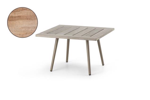 Kapstadt Table de salon aluminium 90x90 cm