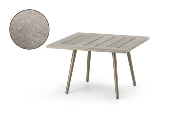 Kapstadt Table de salon aluminium Ø 90 cm