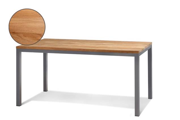 Kopenhagen Gartentisch Aluminium 220x100 cm